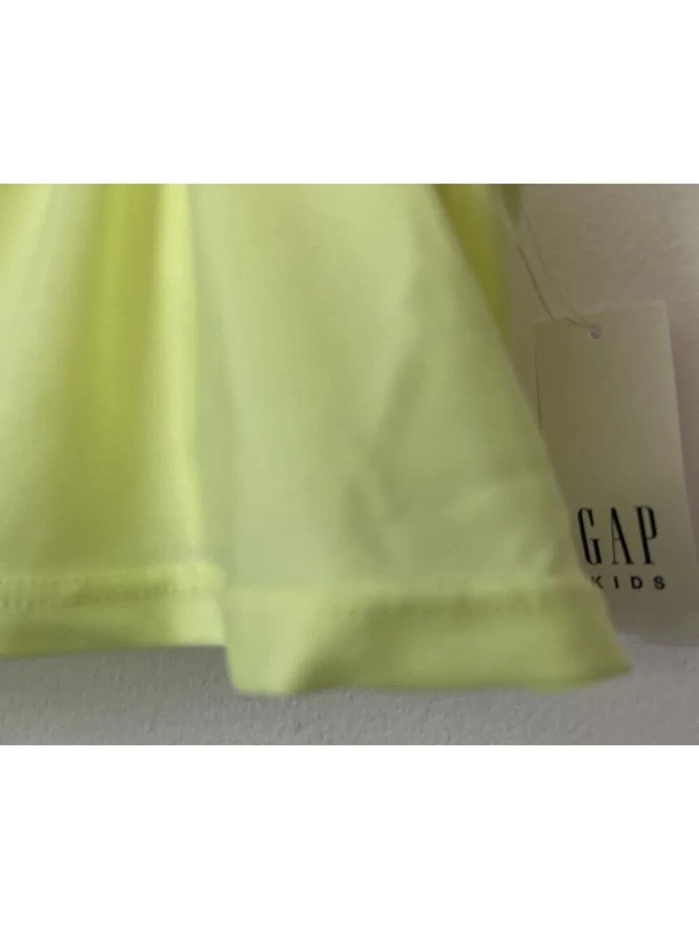 Gap Kids Girls Small 6-7 Neon Yellow Ruffled Bikini Swim Top NWT! A4620